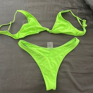 White fox bathing suit